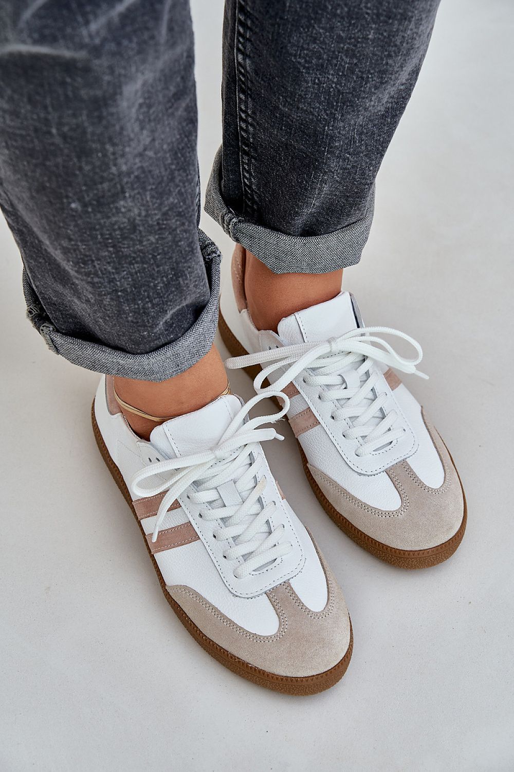   Buty Sportowe Model Zazoo N1068 Beige - Step in style 