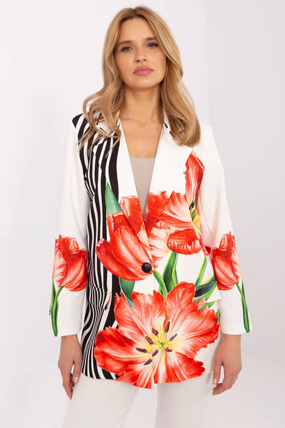   Marynarka Model DHJ-MA-18525-32.00 Ecru - Italy Moda 