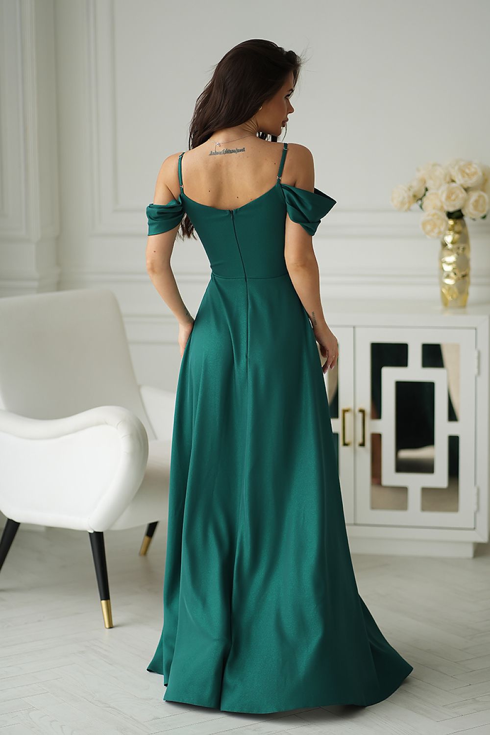  Sukienka Model 330-13 Bottle Green - Bicotone 