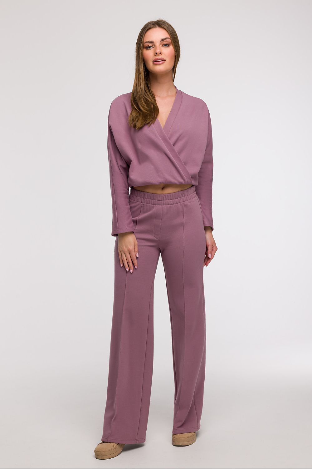  Spodnie Dresowe Model B296 Wrzos - BeWear 