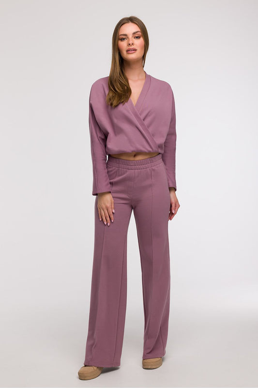  Spodnie Dresowe Model B296 Wrzos - BeWear 