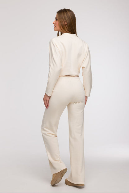  Spodnie Dresowe Model B296 Wanilia - BeWear 