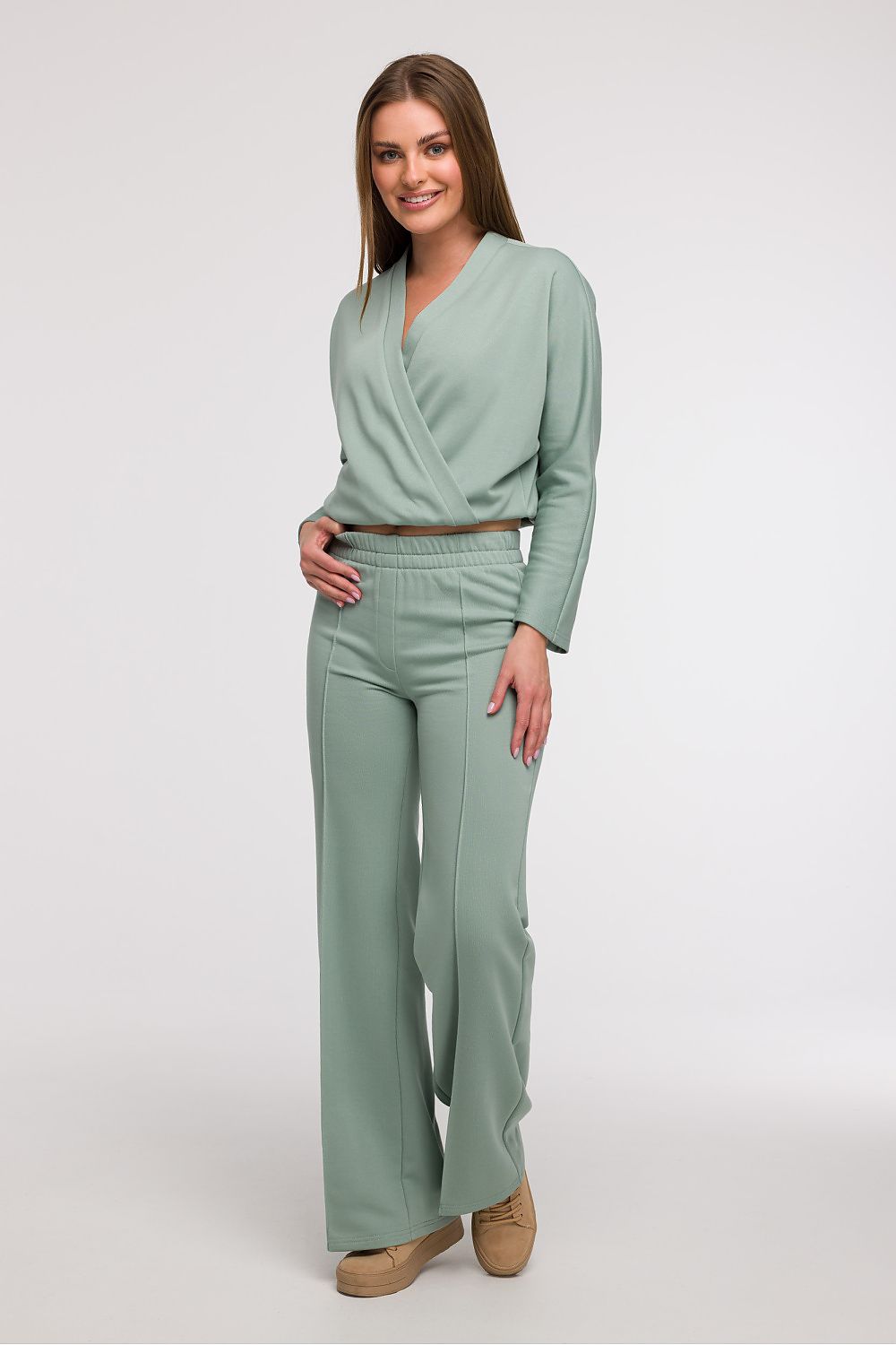  Spodnie Dresowe Model B296 Mint - BeWear 