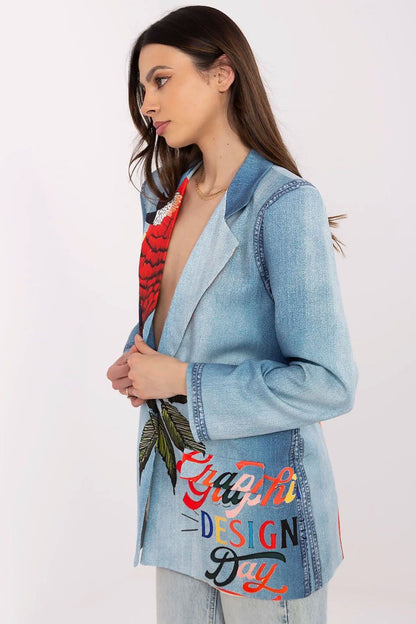   Marynarka Model DHJ-MA-18525-33.18 Blue - Italy Moda 