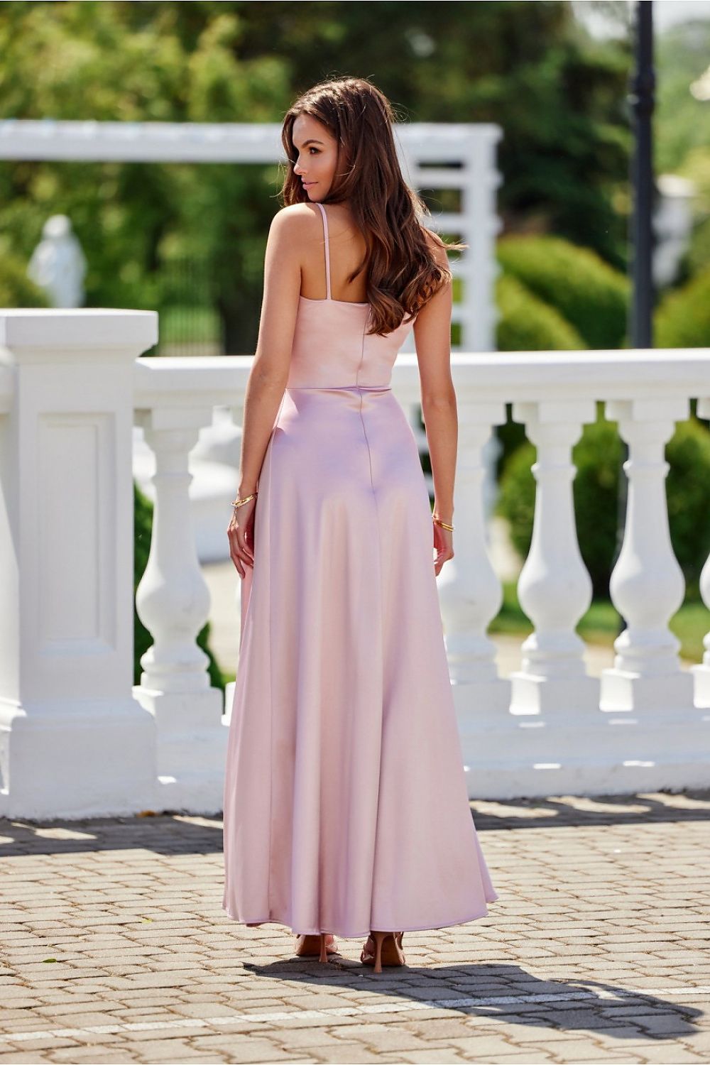  Sukienka Model Salma ROZ SUK0462 Pink - Roco Fashion 