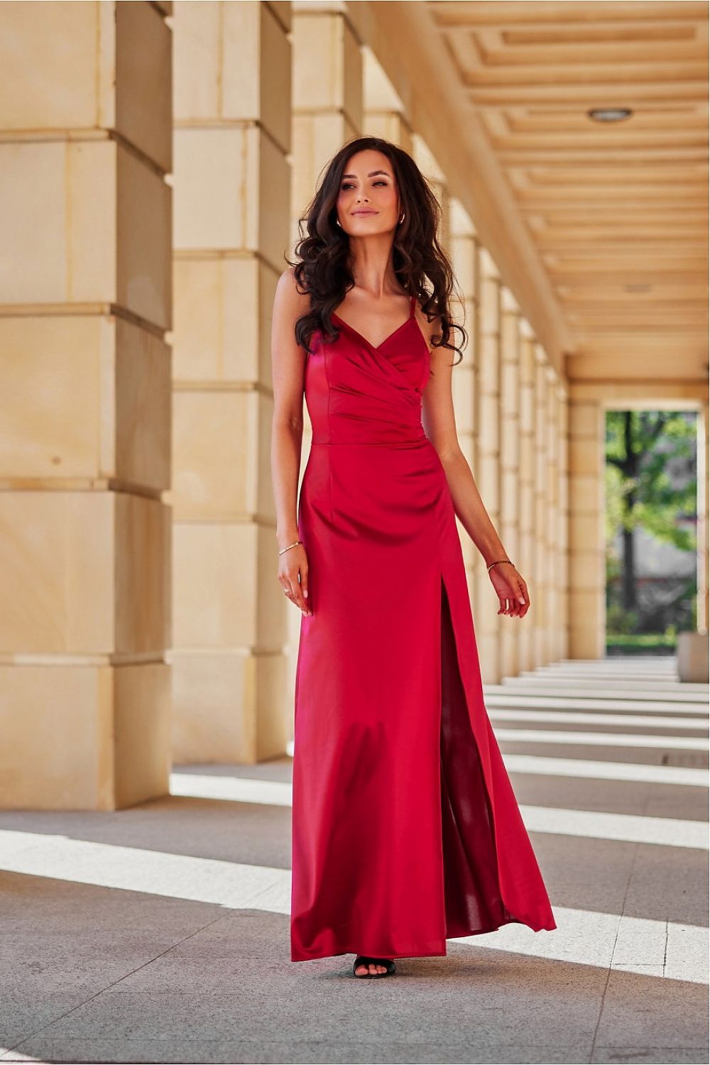  Sukienka Model Alessandra BOR SUK0460 Bordo - Roco Fashion 