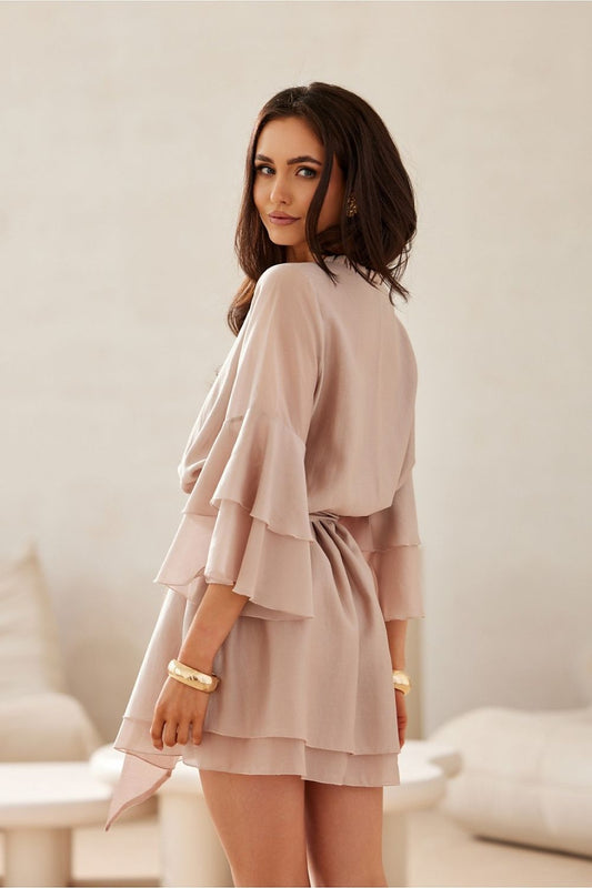   Sukienka Model Beatrice BEZ SUK0525 Beige - Roco Fashion 