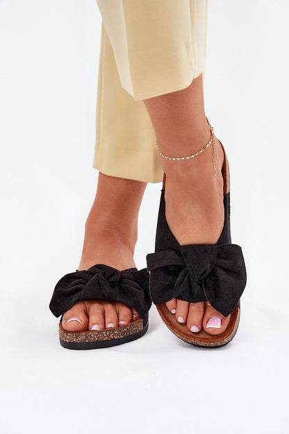  Sandał Klapki Model Seressa WD293 Black - Step in style 