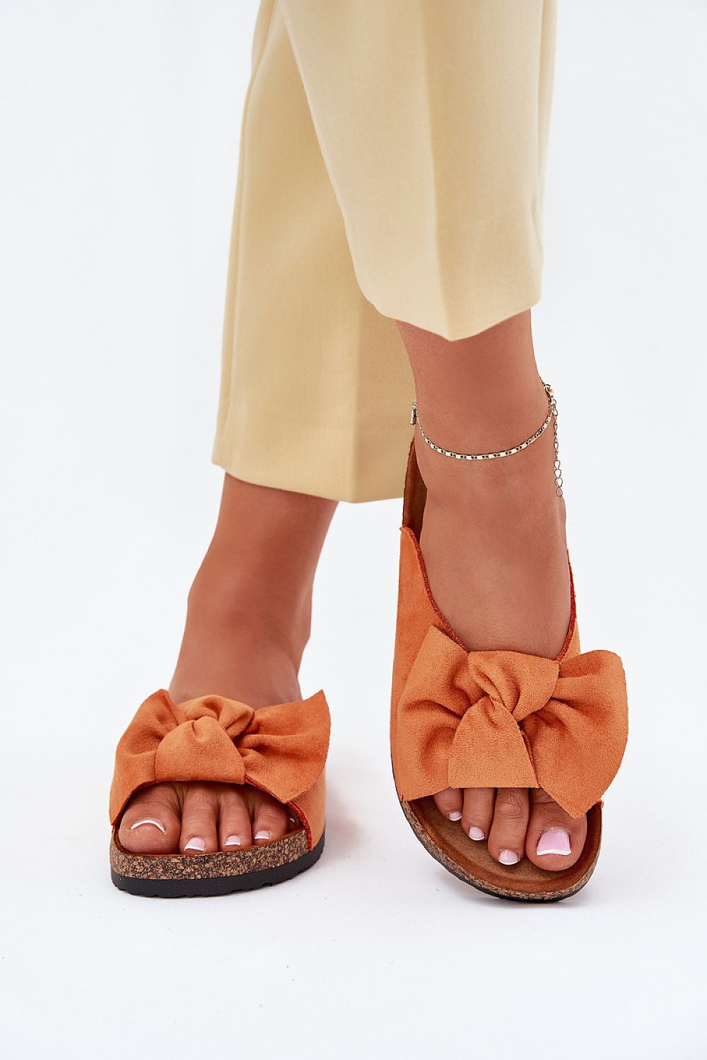  Sandał Klapki Model Seressa WD293 Orange - Step in style 