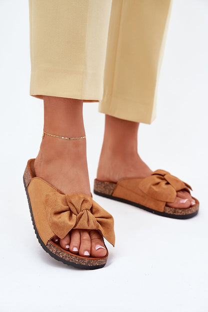  Sandał Klapki Model Seressa WD293 Camel - Step in style 