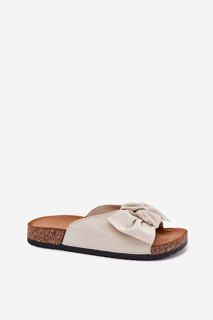  Sandał Klapki Model Seressa WD293 Beige - Step in style 