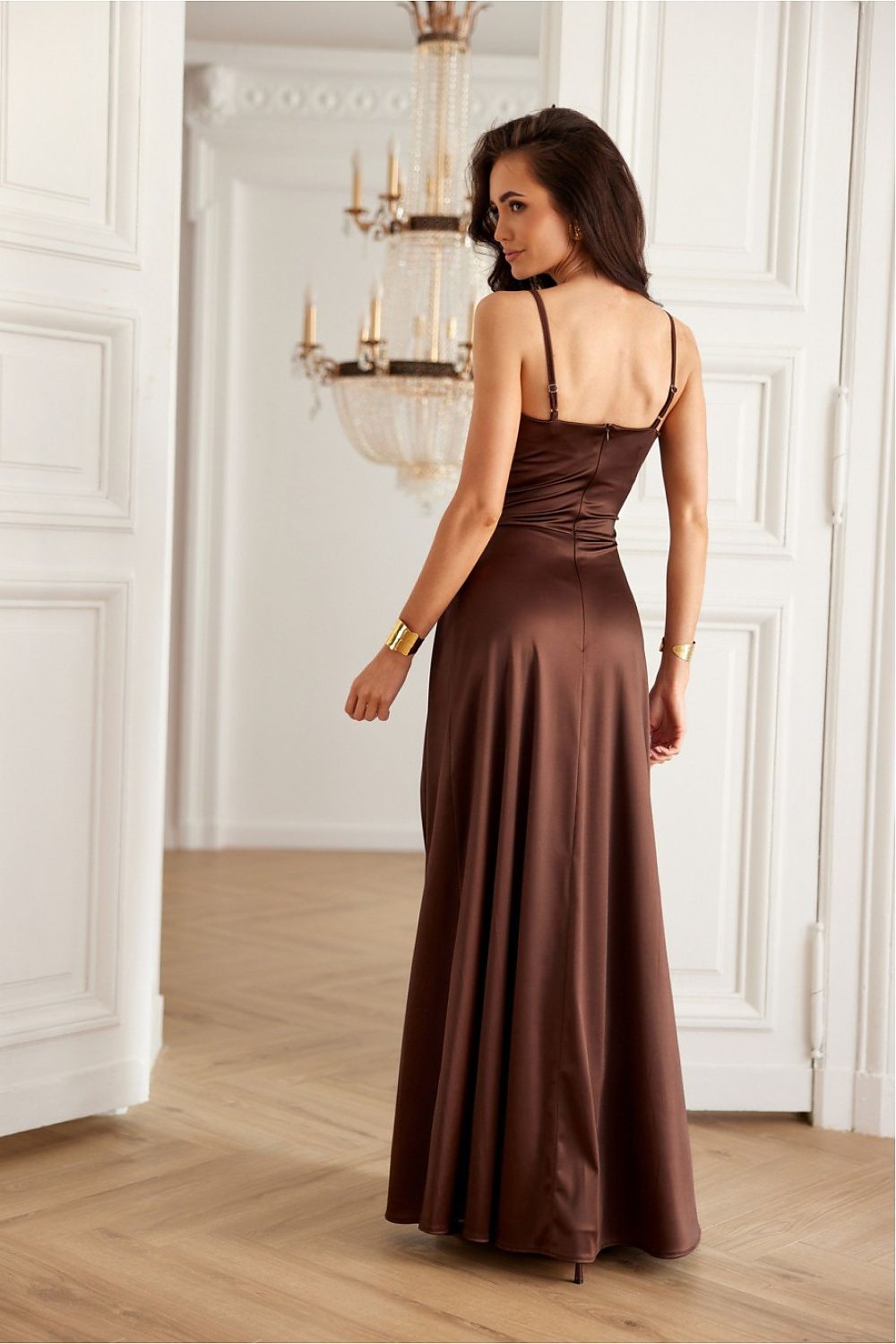  Sukienka Model Salma BRA SUK0462 Brown - Roco Fashion 