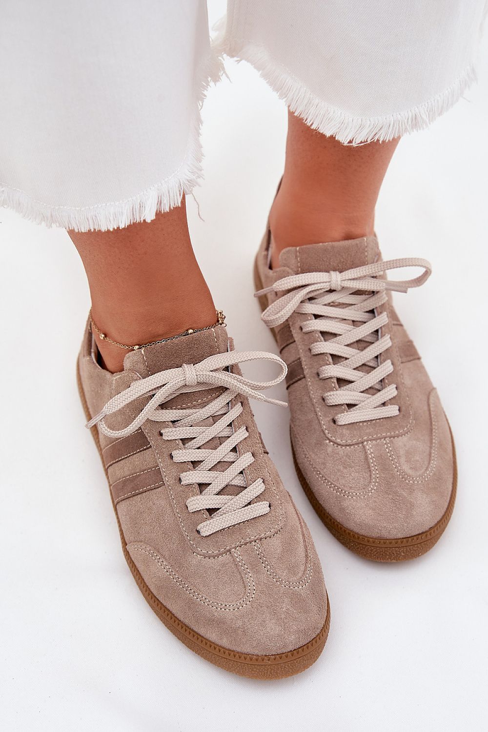   Buty Sportowe Model Zazoo N1068 Dark Beige - Step in style 