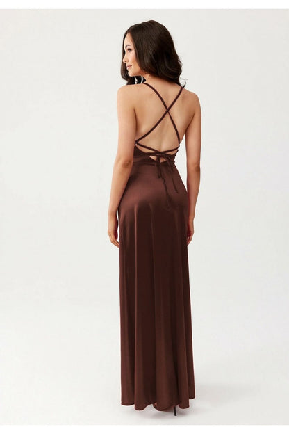  Sukienka Model Alessandra BRA SUK0460 Brown - Roco Fashion 