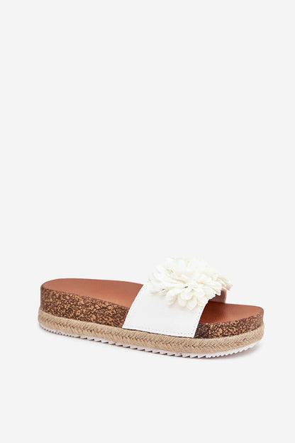  Sandał Klapki Model Tessara WD292 White - Step in style 
