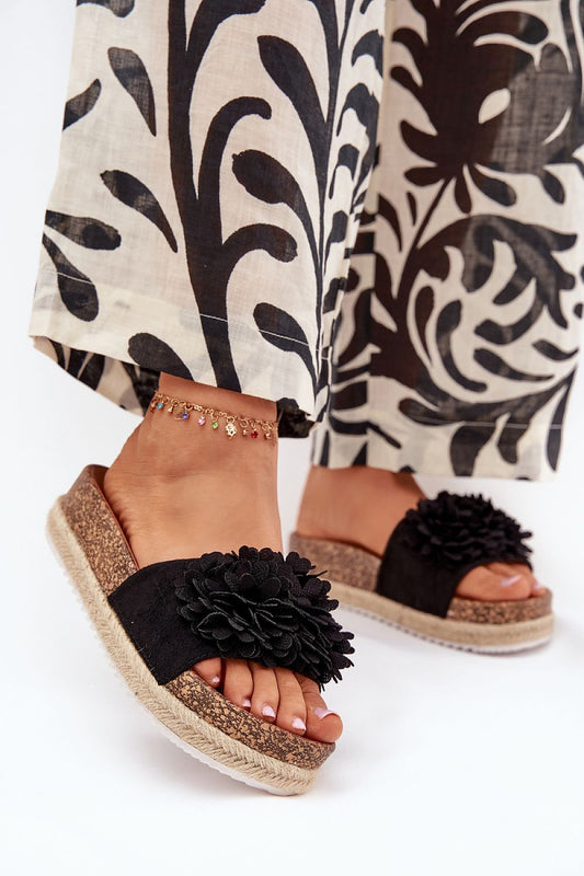  Sandał Klapki Model Tessara WD292 Black - Step in style 