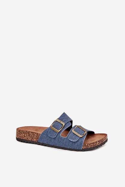  Sandał Klapki Model Vesina WD302 Dark Jeans - Step in style 