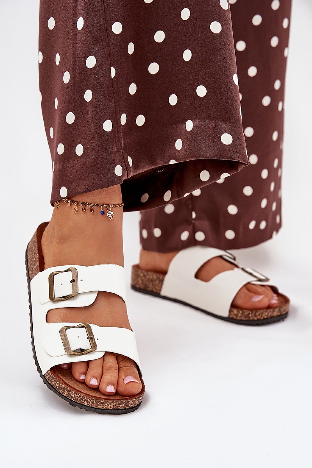  Sandał Klapki Model Vesina WD302 White - Step in style 