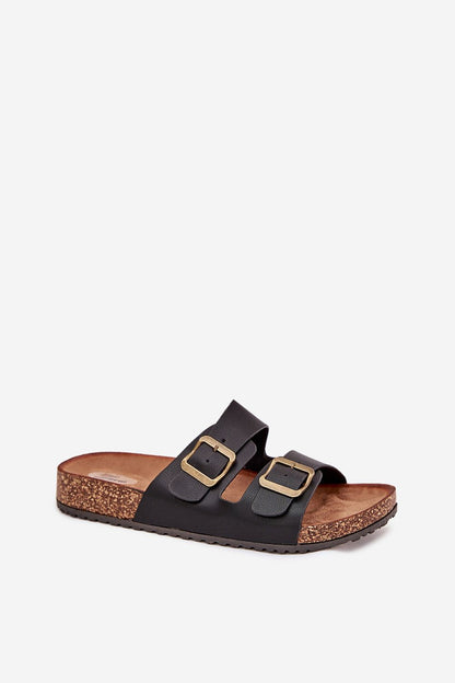  Sandał Klapki Model Vesina WD302 Black - Step in style 