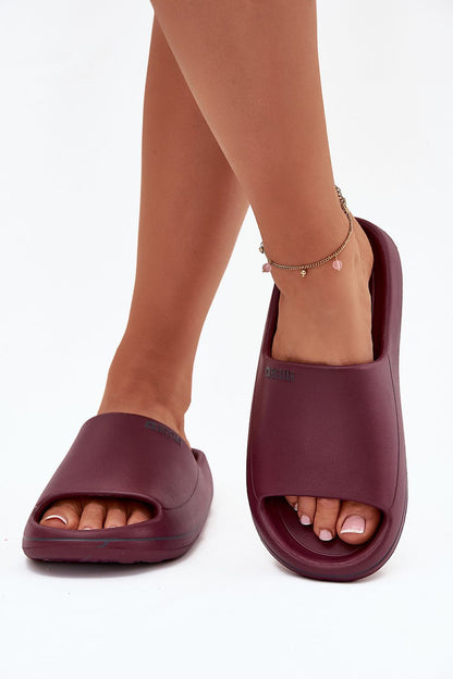 Sandał Klapki Model Big Star SS274422 Bordo - Step in style 
