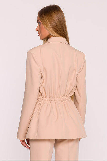   Marynarka Damska Model MOE873 Beige - Moe 