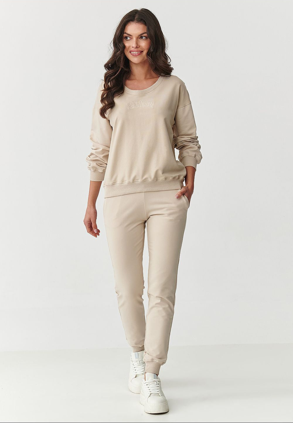  Spodnie Komplet Model M891 Light Beige - Makadamia 