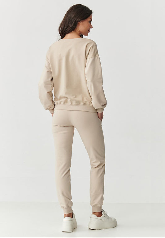  Spodnie Komplet Model M891 Light Beige - Makadamia 