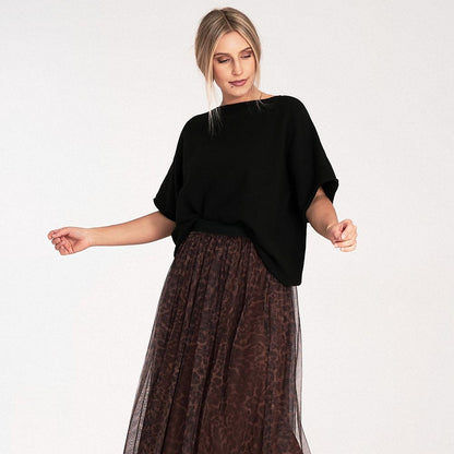   Sweter Damski Model M1102 Black - Figl 