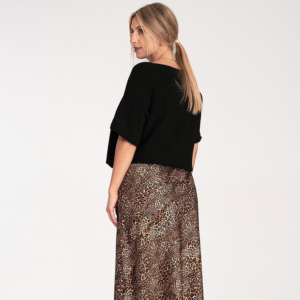   Sweter Damski Model M1102 Black - Figl 