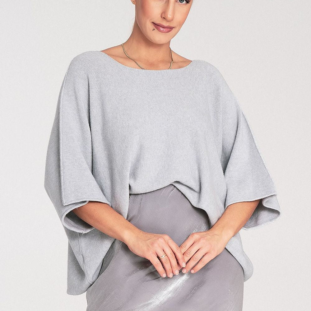   Sweter Damski Model M1102 Grey - Figl 