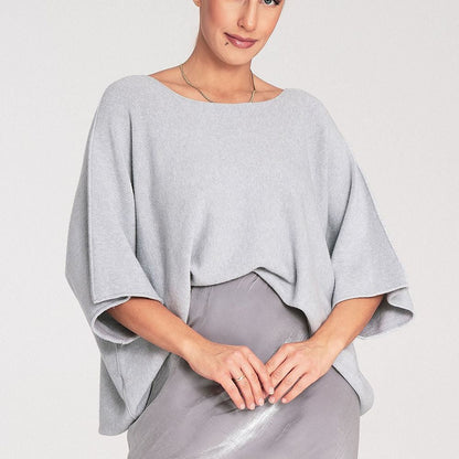  Sweter Damski Model M1102 Grey - Figl 