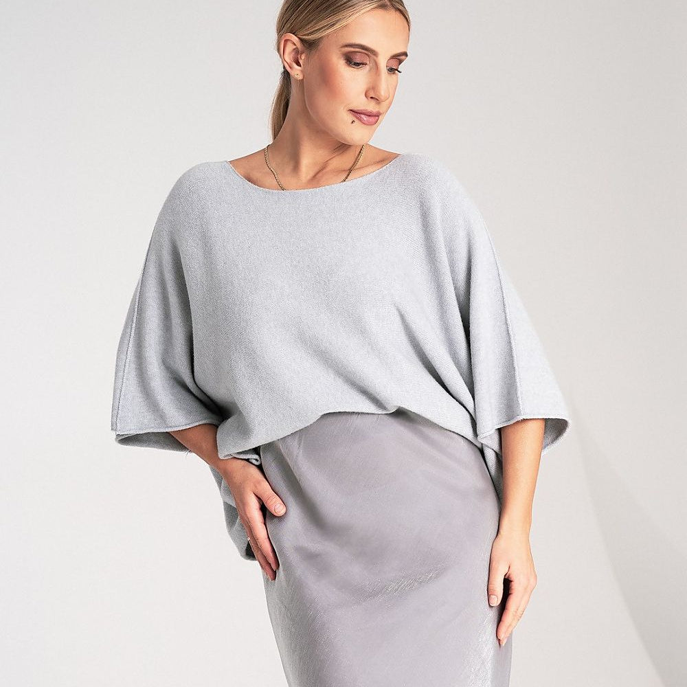   Sweter Damski Model M1102 Grey - Figl 