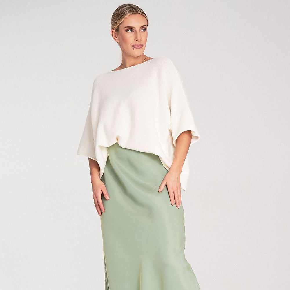   Sweter Damski Model M1102 Ecru - Figl 