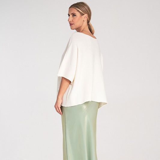   Sweter Damski Model M1102 Ecru - Figl 