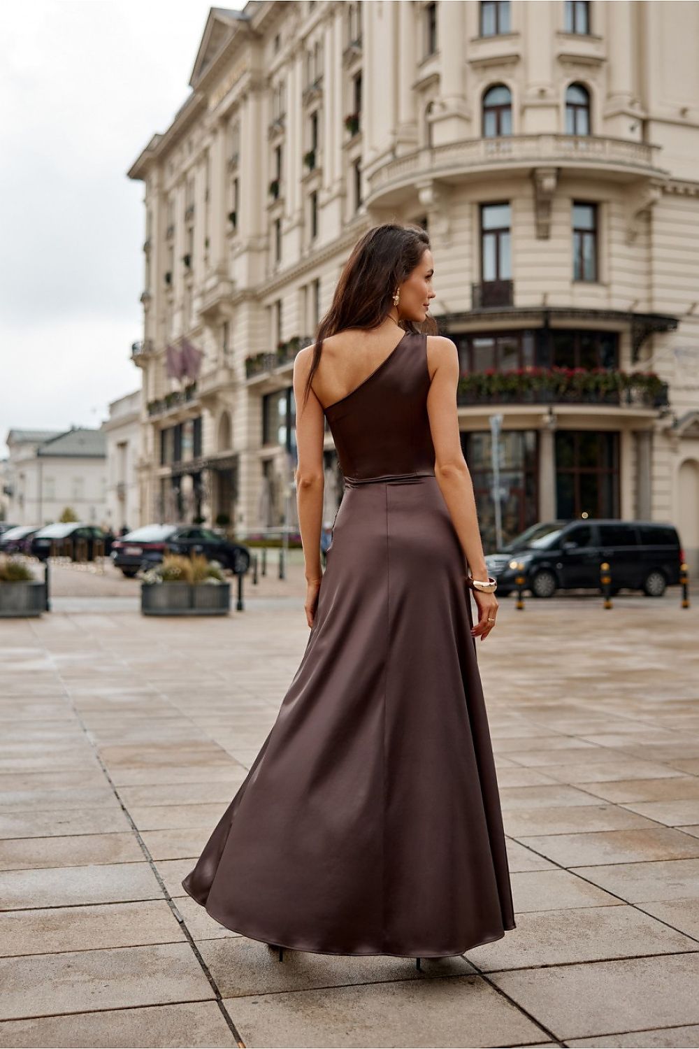  Sukienka Model Inez CBR SUK0461 Dark Brown - Roco Fashion 