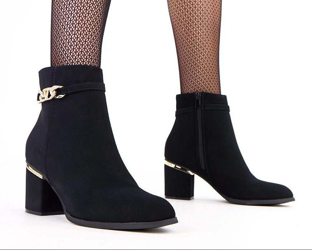   Botki Model Klares E8622 Black - Solea 