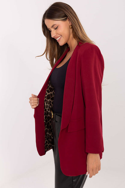   Marynarka Model DHJ-MA-18657-1.86 Bordo - Italy Moda 