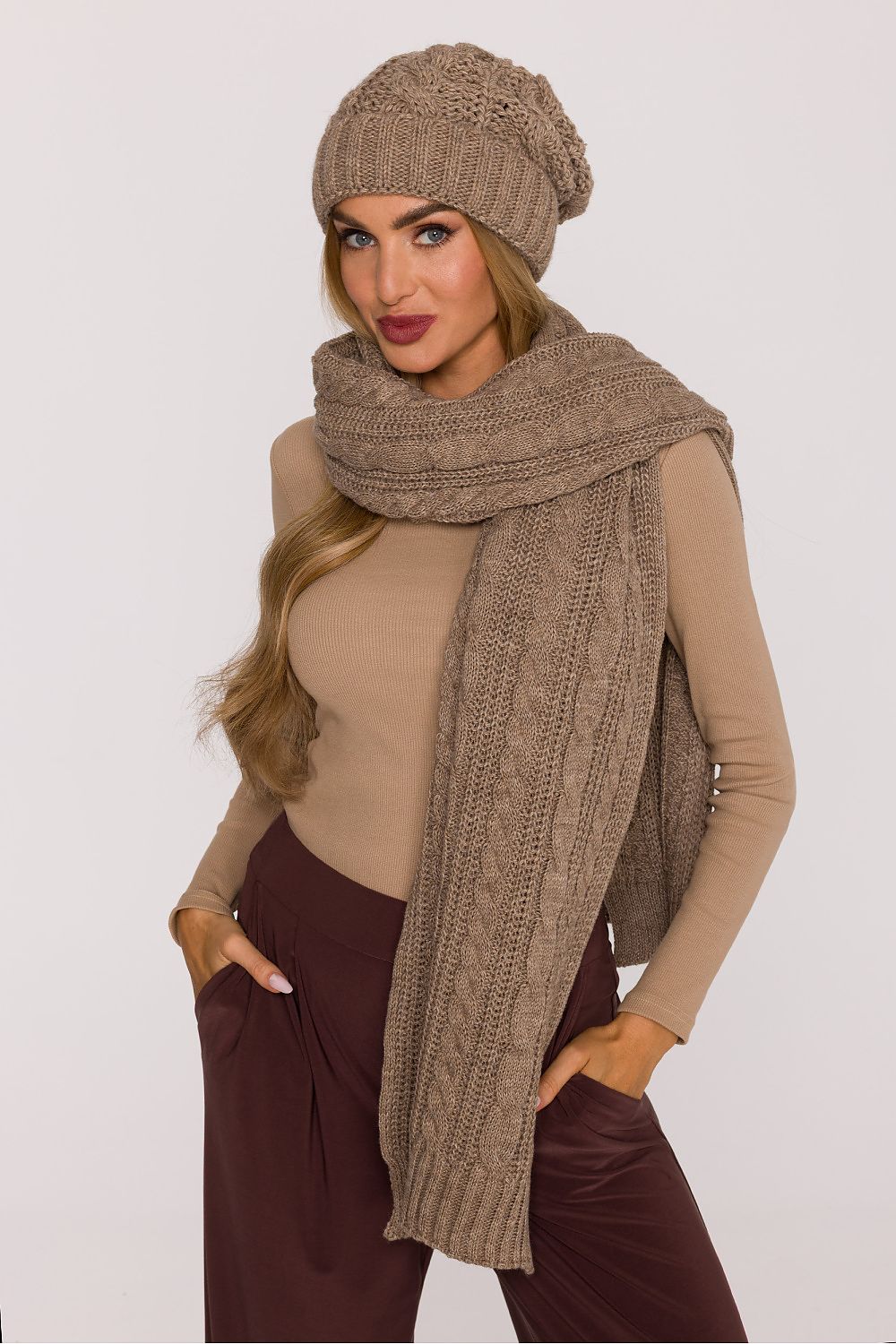   Szal Model MOE898 Beige - Moe 