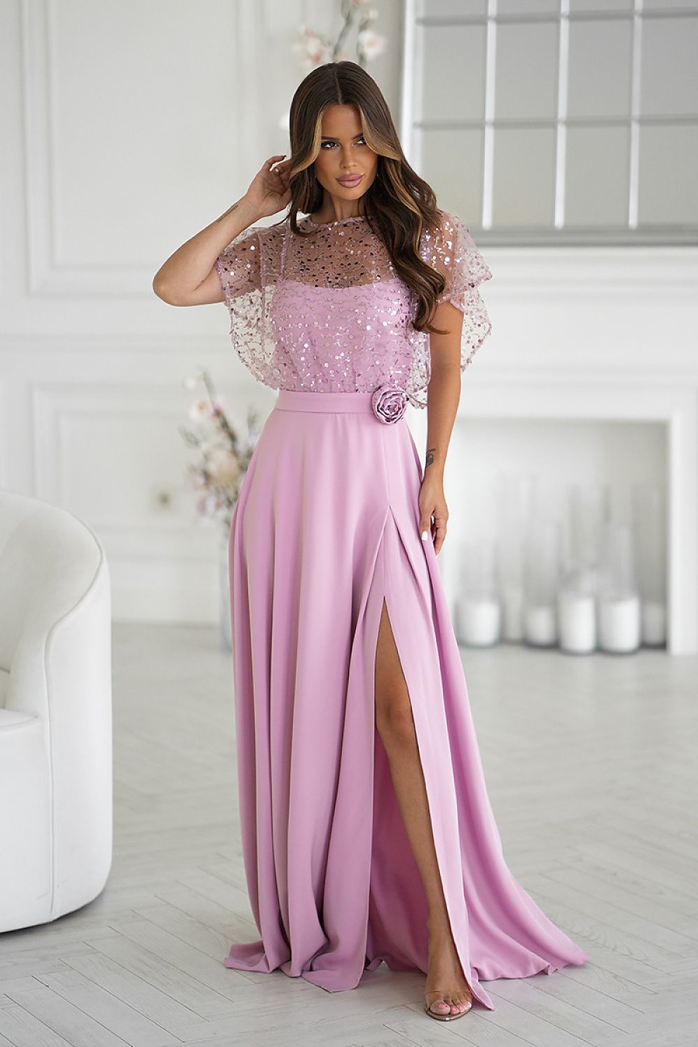  Sukienka Model 333-20 Dirty Pink - Bicotone 