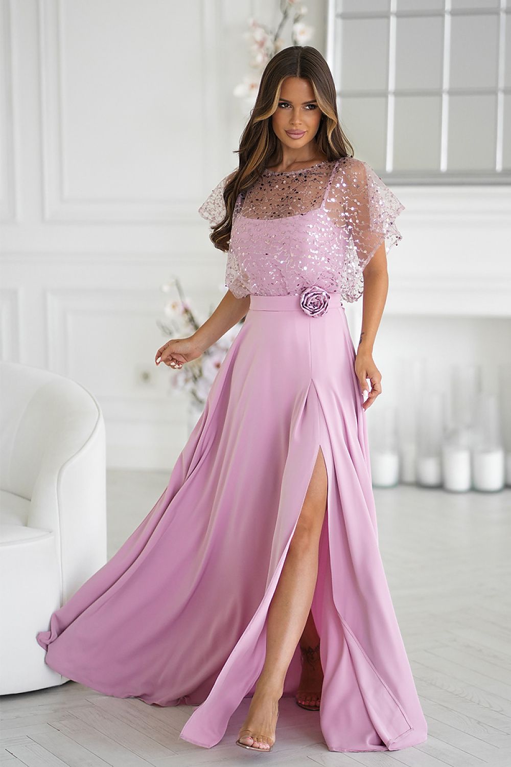  Sukienka Model 333-20 Dirty Pink - Bicotone 