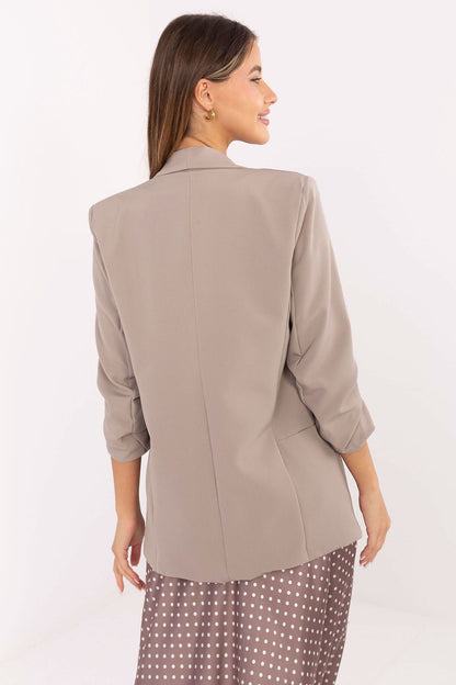   Marynarka Model IT-MA-FL2766.07P Dark Beige - Rue Paris 