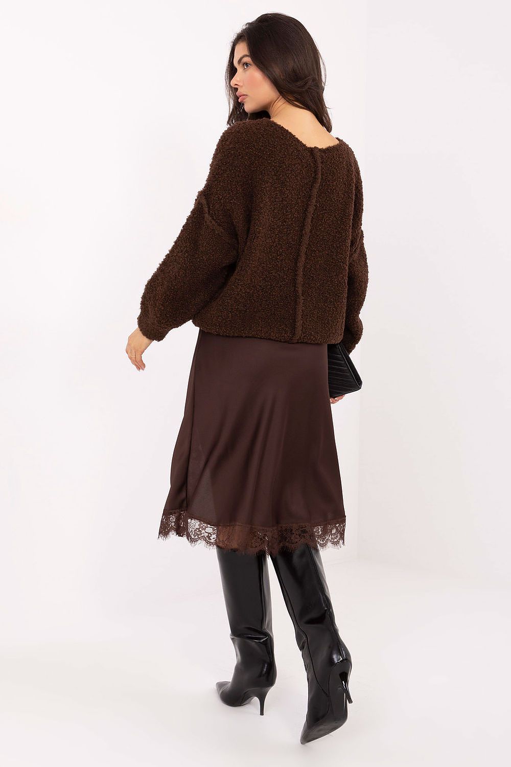  Spódnica Model MI-SD-3275.57 Brown - Rue Paris 