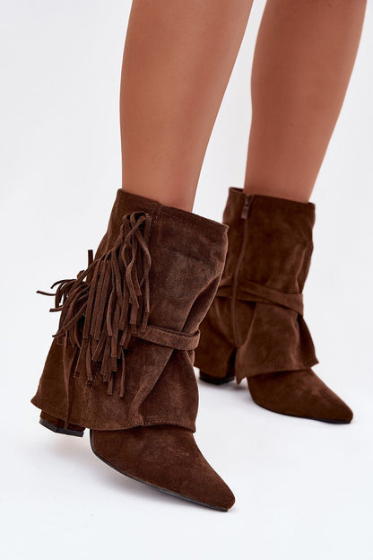   Botki Model Evelisse 2517A Brown - Step in style 