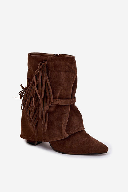   Botki Model Evelisse 2517A Brown - Step in style 