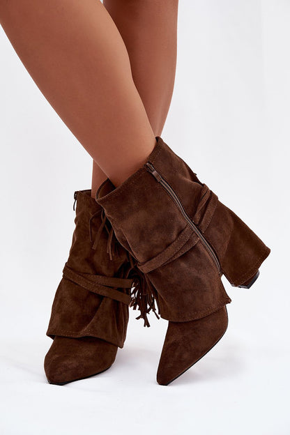   Botki Model Evelisse 2517A Brown - Step in style 