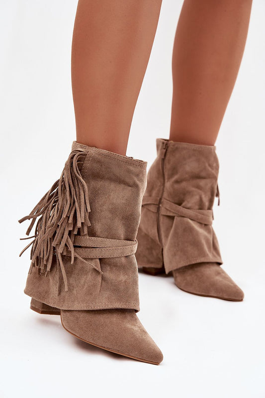   Botki Model Evelisse 2517A Beige - Step in style 
