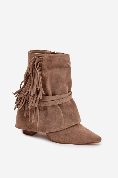   Botki Model Evelisse 2517A Beige - Step in style 
