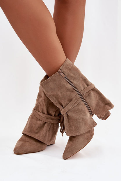   Botki Model Evelisse 2517A Beige - Step in style 