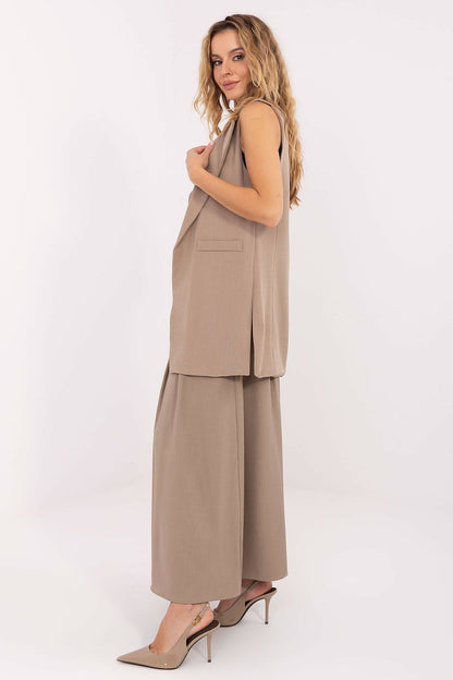   Kamizelka Model IT-KZ-FL5069.84 Beige - Rue Paris 