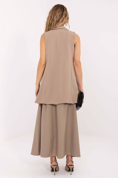   Kamizelka Model IT-KZ-FL5069.84 Beige - Rue Paris 